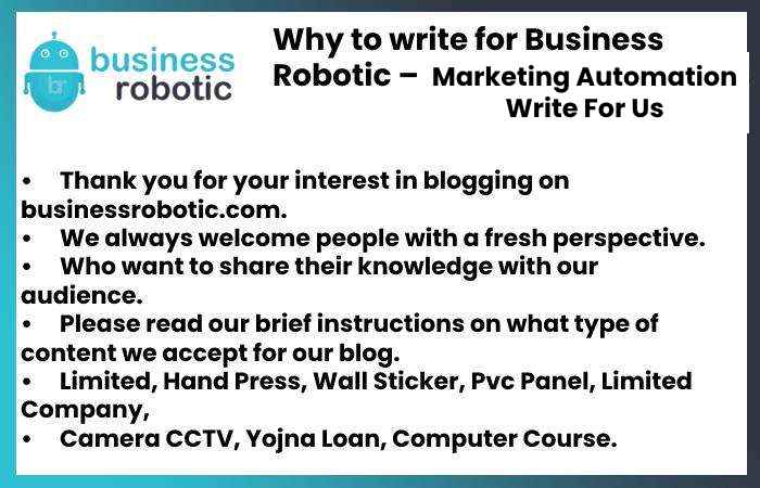 Why Write for Business Robotic – Marketing Automation Write For Us
